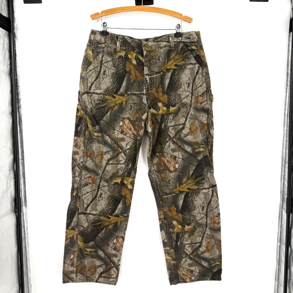 Carhartt B188 CMO Pants Mens 40x32 Realtree Hardwood Camo Carpenter Vintage Y2K